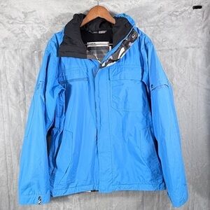 Bonfire Snowboarding Company Men’s Fusion Gold Jacket Medium Blue Waterproof
